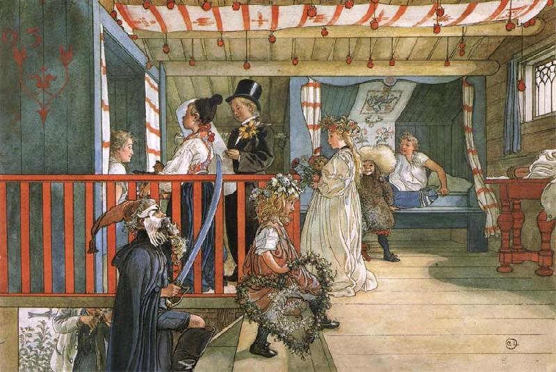 Carl Larsson Name Day at the Storage Shed France oil painting art